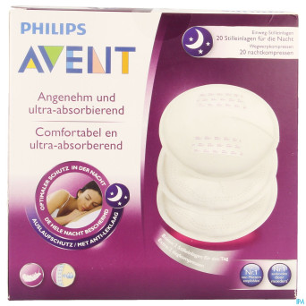 Avent coussints allaitement jetables nuit 20