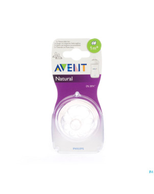 Philips avent natural tetine slow 2trous    2