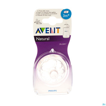 Philips avent natural tetine medium 3trous    2