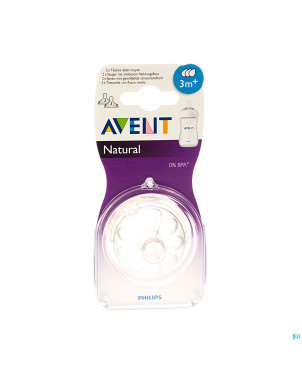 Philips avent natural tetine medium 3trous    2