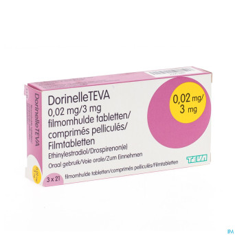 Dorinelle theramex 3,00mg/0,02mg comp pell  3 x 21