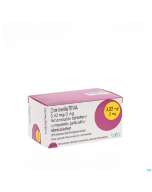 Dorinelle theramex 3,00mg/0,02mg comp pell 13 x 21