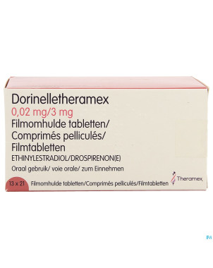 Dorinelle theramex 3,00mg/0,02mg comp pell 13 x 21