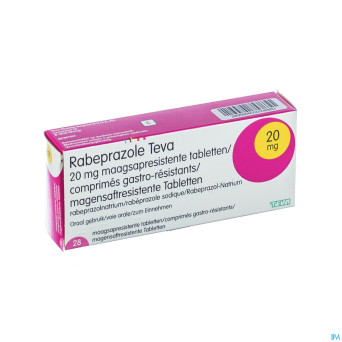 Rabeprazole 20mg teva tabl gastro resist 28x20mg