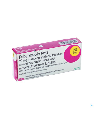 Rabeprazole 20mg teva tabl gastro resist 28x20mg