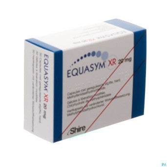 Equasym xr 20 mg caps liberation modifiee  30