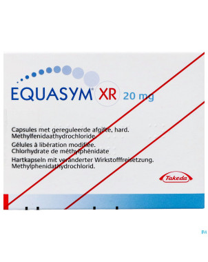 Equasym xr 20 mg caps liberation modifiee  30