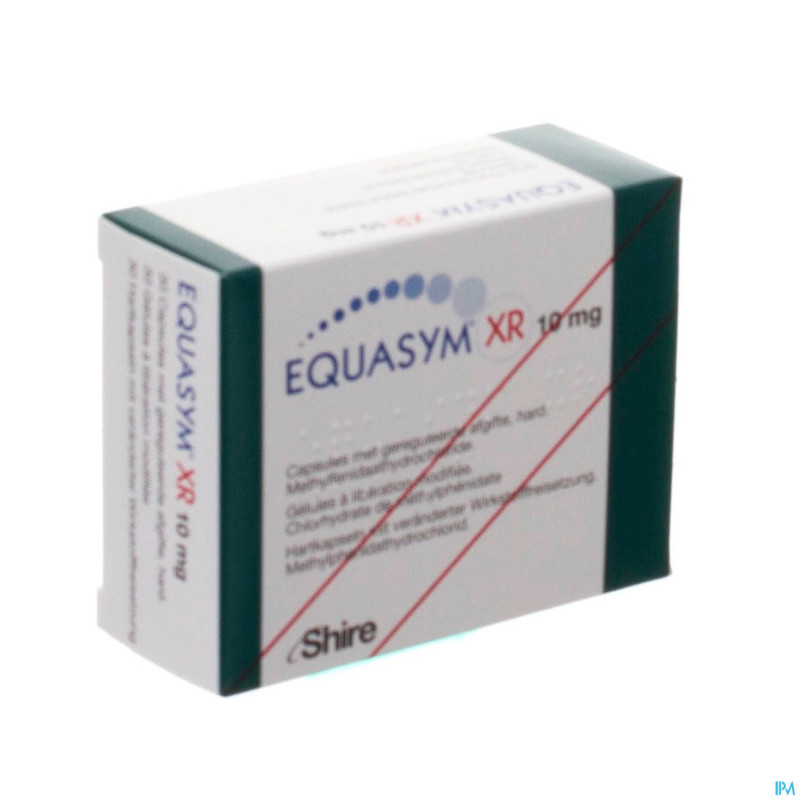 Equasym xr 10 mg caps liberation modifiee  30
