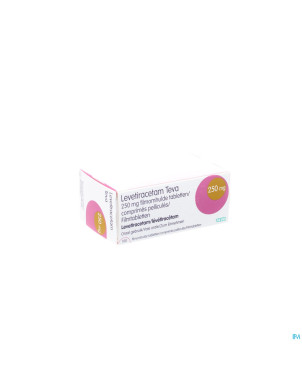 Levetiracetam teva  250 mg comp pell 100