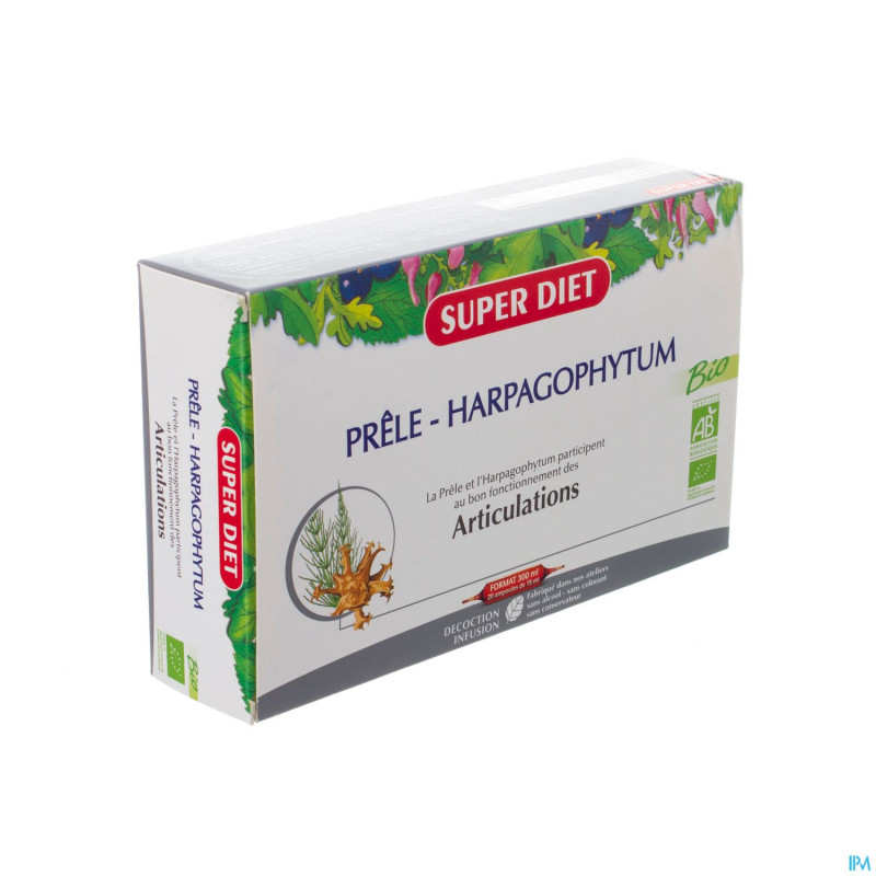Superdiet prele harpagophytum  amp 20