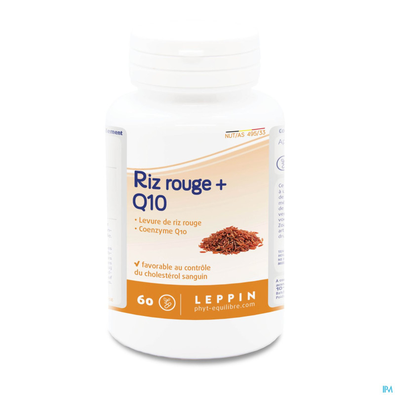 Lepivits coenzyme q10 + lev. riz rouge pot caps 60
