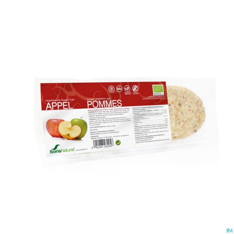 Soria burger pomme vegetarien    2x 80g