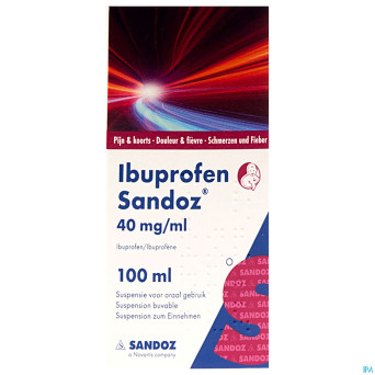 Ibuprofen sandoz 200 mg/5 ml x 100 ml or susp 4%