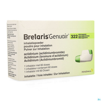 Bretaris genuair 322mcg poudre inhal 1x60 doses