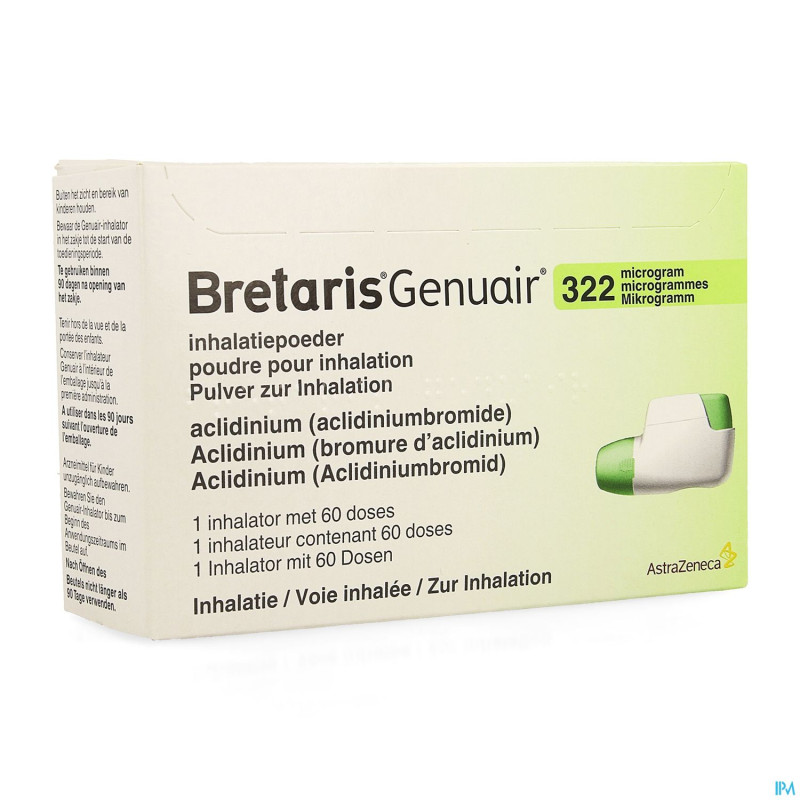 Bretaris genuair 322mcg poudre inhal 1x60 doses
