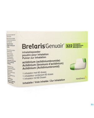 Bretaris genuair 322mcg poudre inhal 1x60 doses
