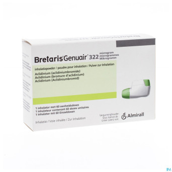 Bretaris genuair 322mcg poudre inhal 1x60 doses