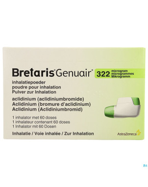 Bretaris genuair 322mcg poudre inhal 1x60 doses
