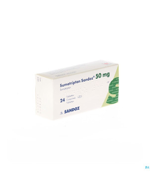 Sumatriptan sandoz  50 mg comp 24