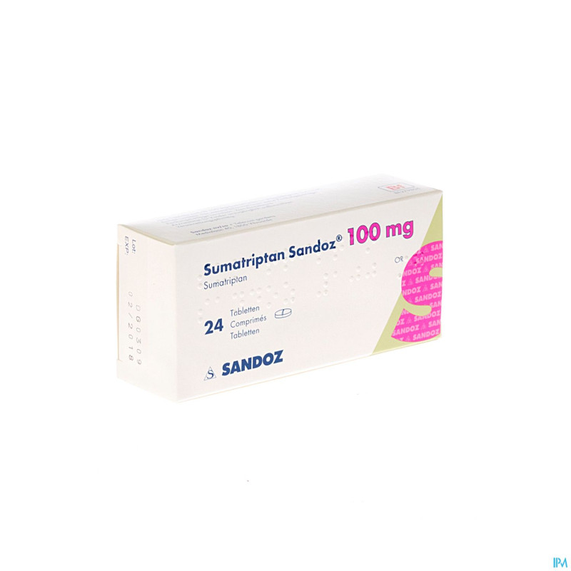 Sumatriptan sandoz 100 mg comp 24