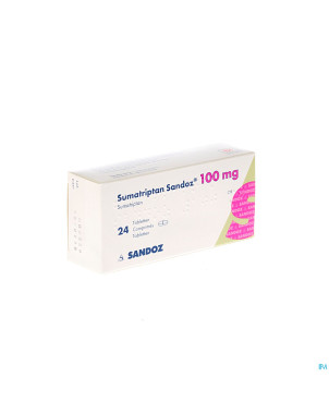 Sumatriptan sandoz 100 mg comp 24