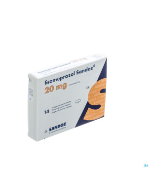 Esomeprazole sandoz 20mg comp gastro res 14