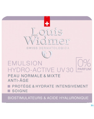 Widmer jour emulsion hydro-active uv30 n/parf 50ml