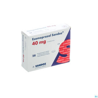 Esomeprazole sandoz 40mg comp gastro res 28