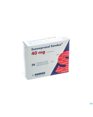 Esomeprazole sandoz 40mg comp gastro res 28