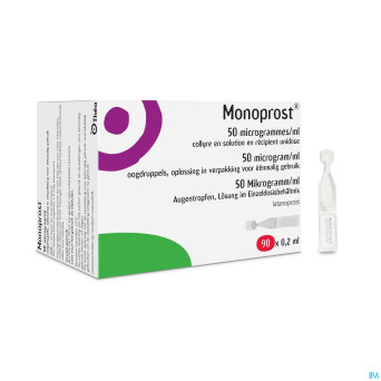 Monoprost 0,005% collyre 90 x 0,2 ml