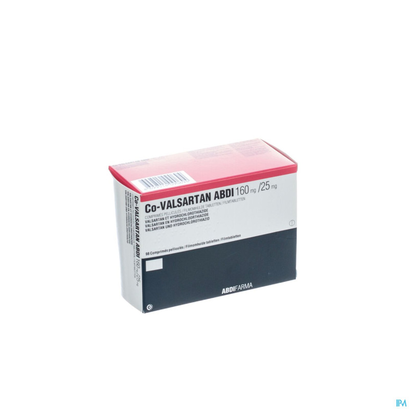 Co valsartan abdi 160 mg/25,0 mg comp pell 98