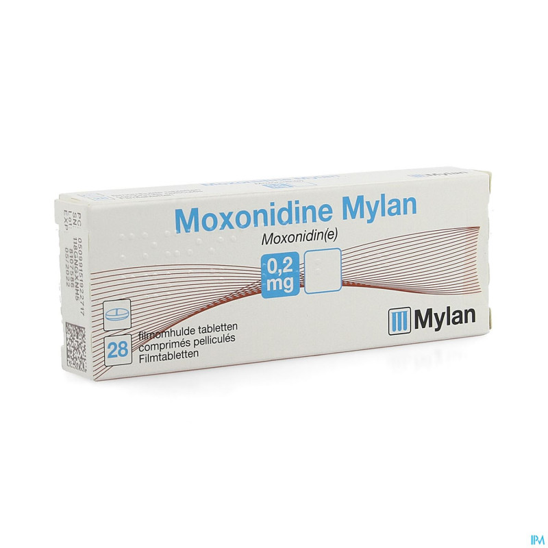Moxonidine viatris 0,2mg comp pell  28
