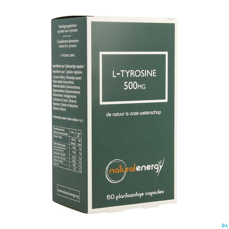 L-tyrosine 500mg   caps 60 natural energy labophar