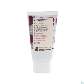 Korres kb cr mains a/tache ip15 hle am. vit c 75ml