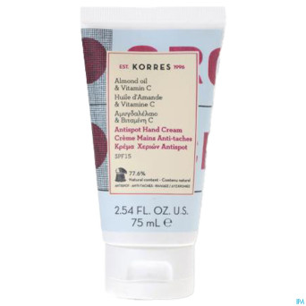 Korres kb cr mains a/tache ip15 hle am. vit c 75ml
