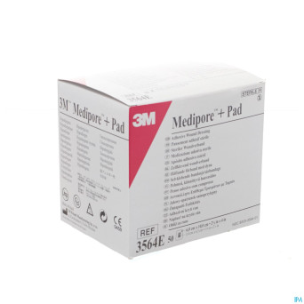 Medipore + pad 3m    6x10,0cm 50 3564e