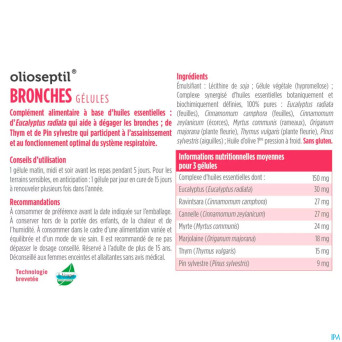Olioseptil bronches caps 15