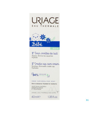 Uriage bb soin croutes de lait creme    tube  40ml