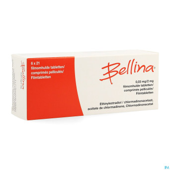 Bellina 0,03 mg/2 mg comp  6 x 21