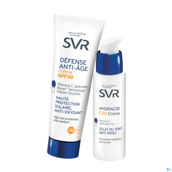 Svr defense a/age cr ip30 + hydracid c20 cr 30ml