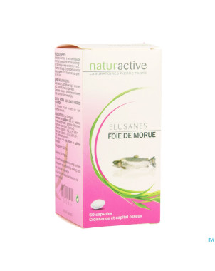 Elusanes foie morue    pot caps 60