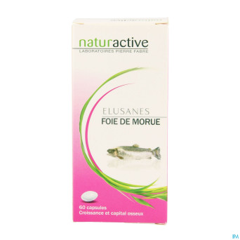 Elusanes foie morue    pot caps 60