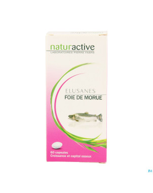 Elusanes foie morue    pot caps 60