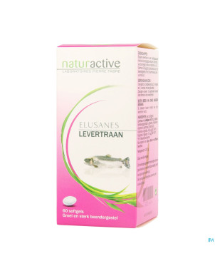 Elusanes foie morue    pot caps 60