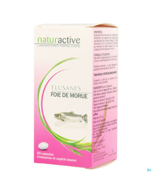 Elusanes foie morue    pot caps 60