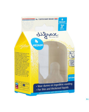 Difrax tetine natural medium    672