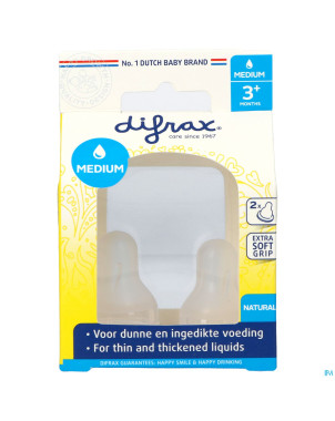 Difrax tetine natural medium    672