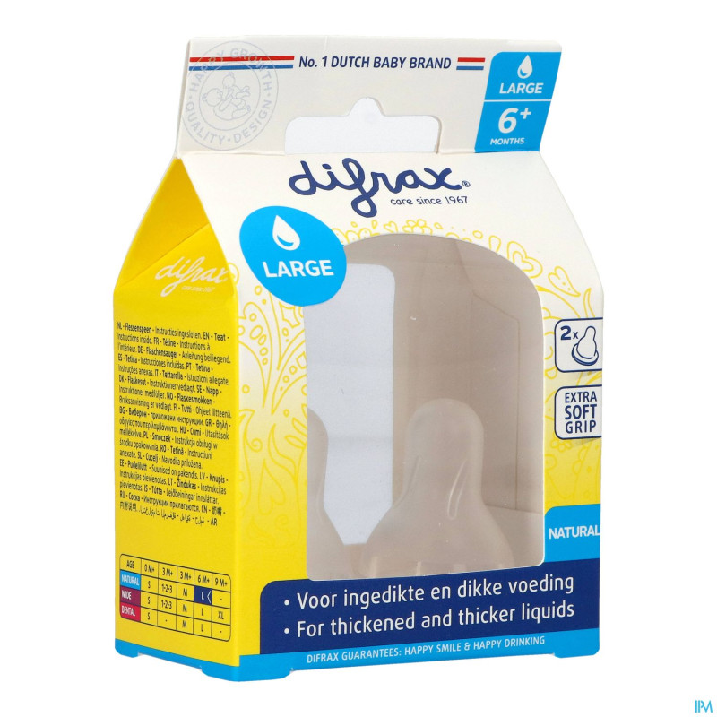 Difrax tetine natural large    673