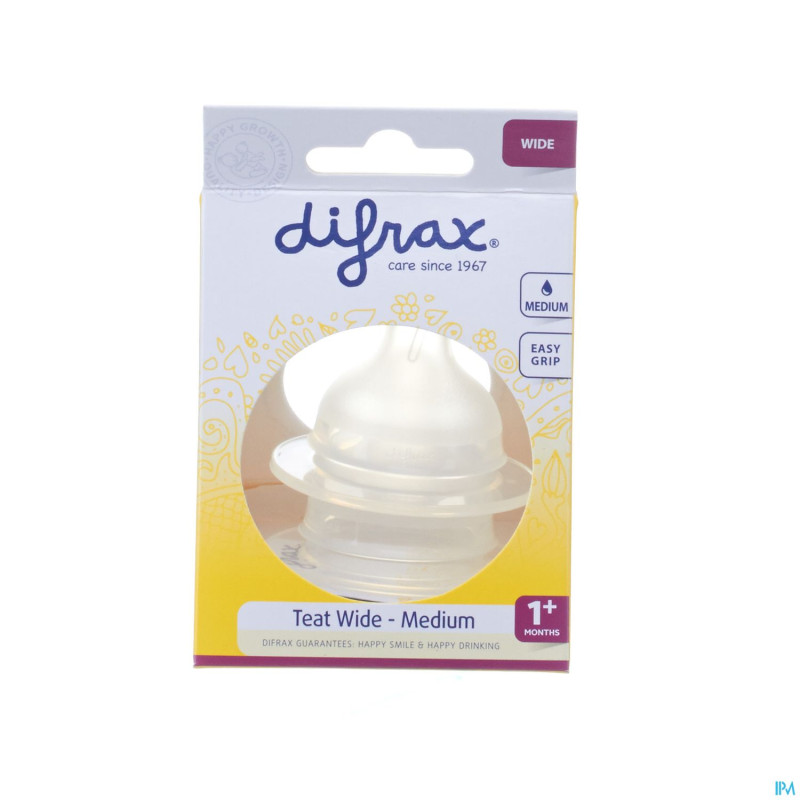 Difrax tetine natural wide medium    676