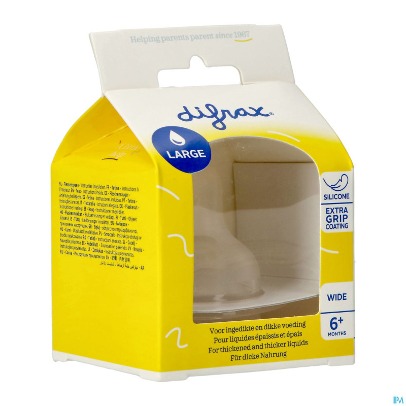 Difrax tetine natural wide large    678